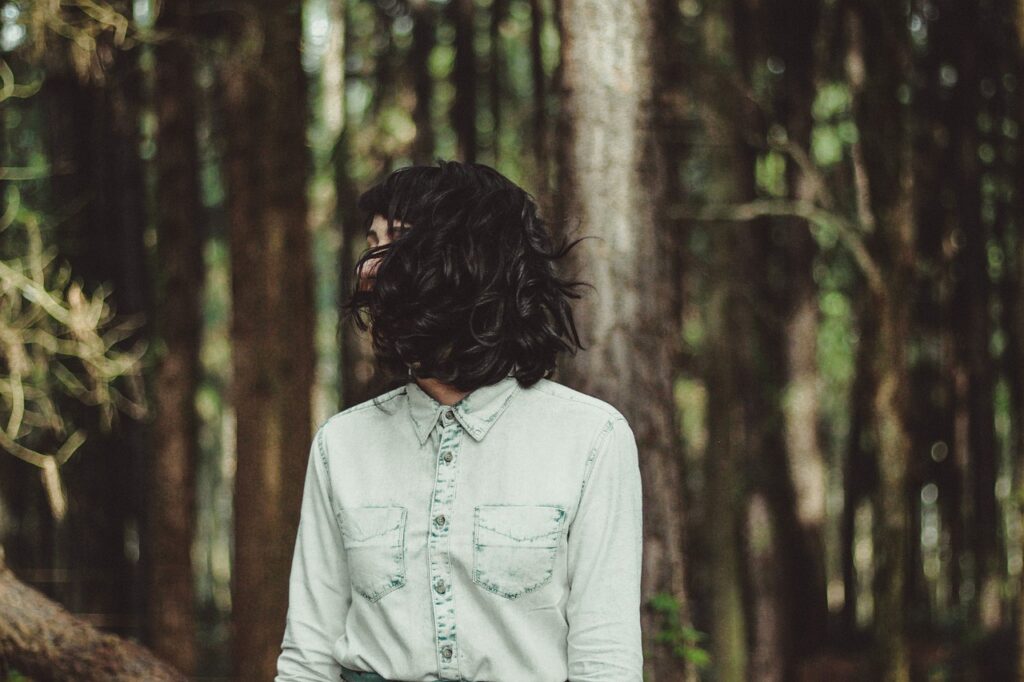 Woman in Woods